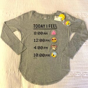 Heather Grey T with Black Glitter Graphic & Interchangeable Patches